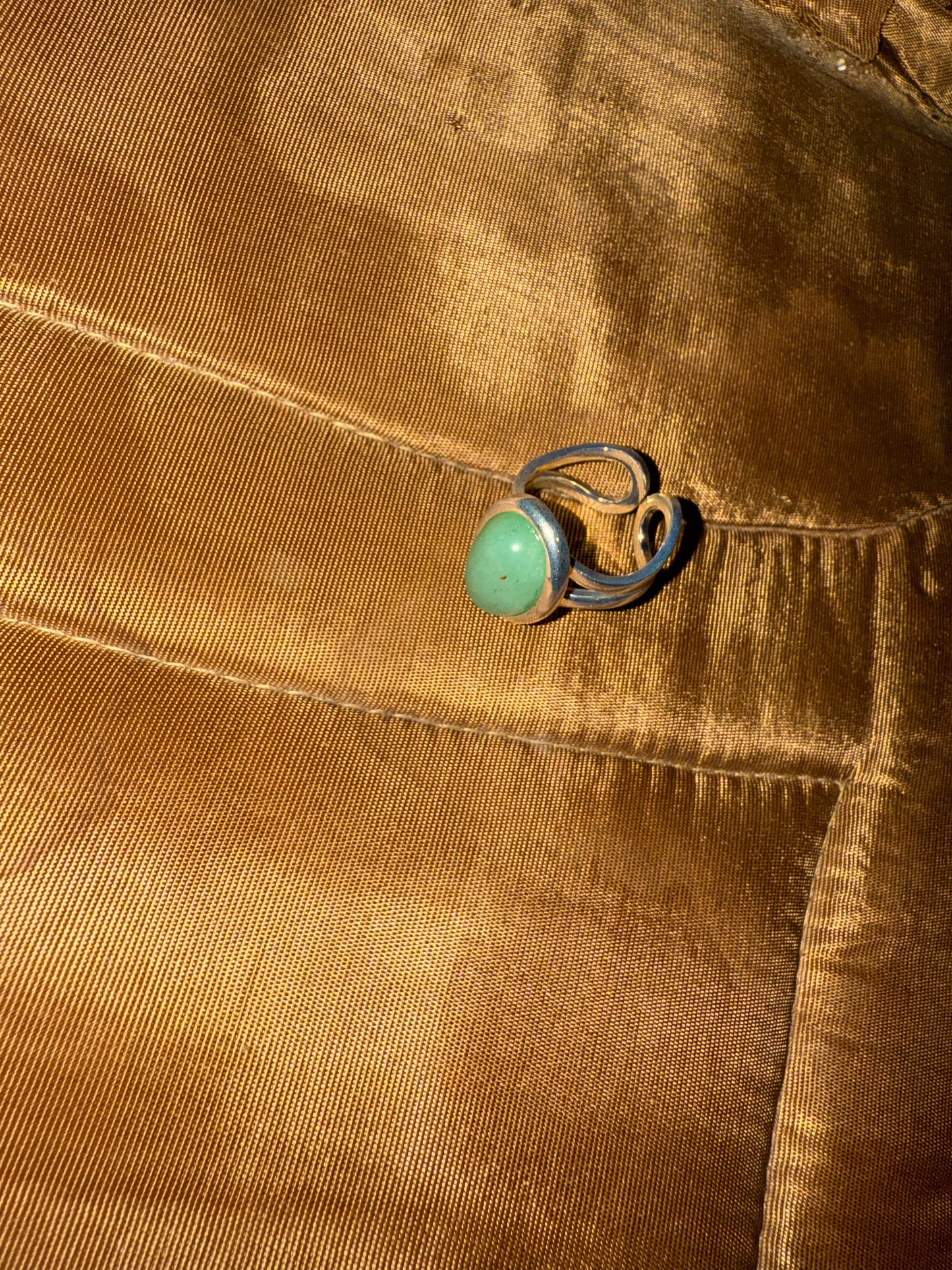 Heartseed Ring - Green Aventurine Adjustable Ring