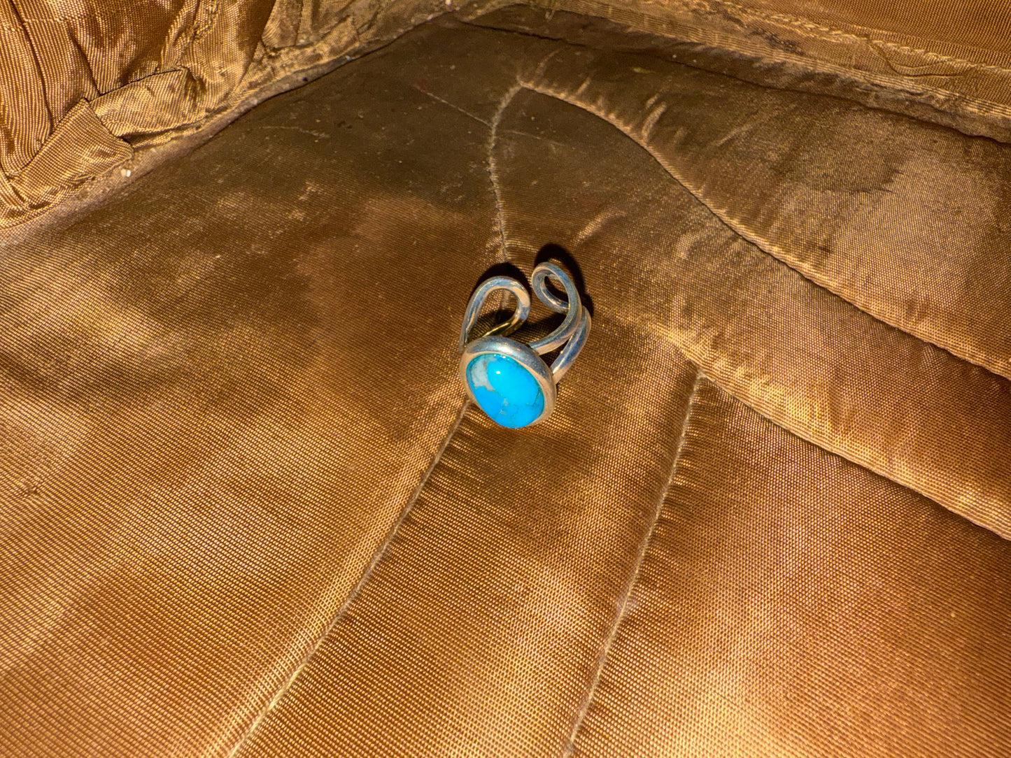 Calm Sky Ring - Turquoise Howlite Adjustable Ring